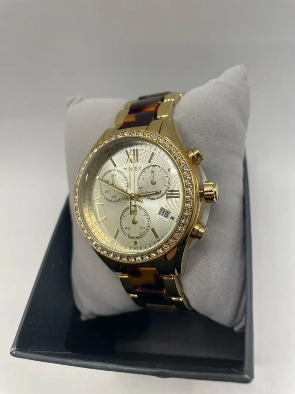 Timex TW2V74800JI - Womens Dress Watch, Gold-Tone/Brown, 38mm